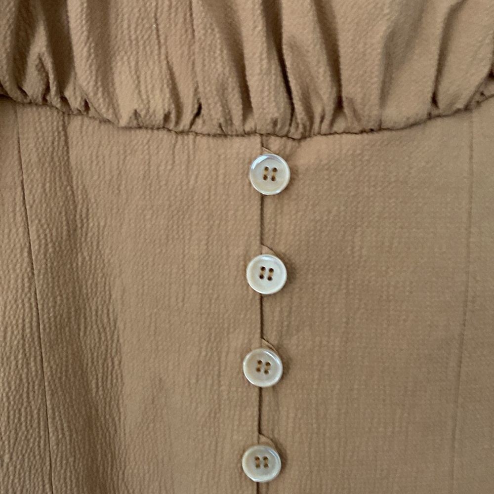 Opening ceremony silk crepe puff sleeve top - Picture 2 of 10